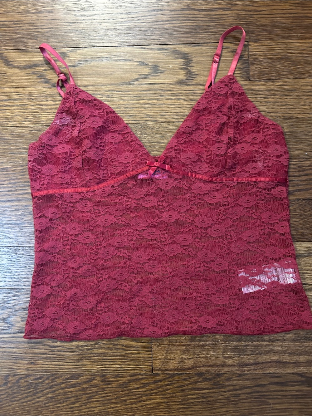 Edikted Burgundy Lace Camisole